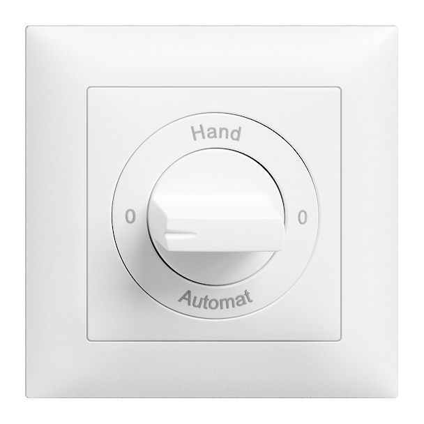 Drehschalter Schema 2/1L 0-Hand-0-Automat UP EdizioDue weiss