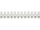 barrete de bornes 0.5-4mm2 12 pôles naturale prot. du fil 2 pcs.