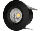 LED-Einbauspot WOODY Ø68 schwarz matt 3000K 660lm 60°