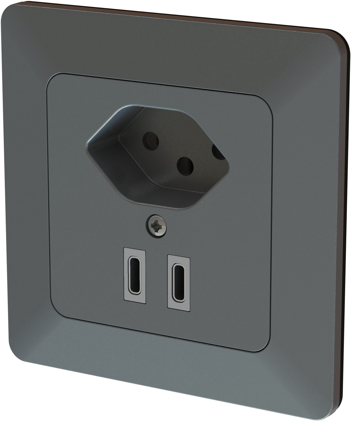 piccola combinazione tipo 13 / USB-C+C 20W INC priamos antracite