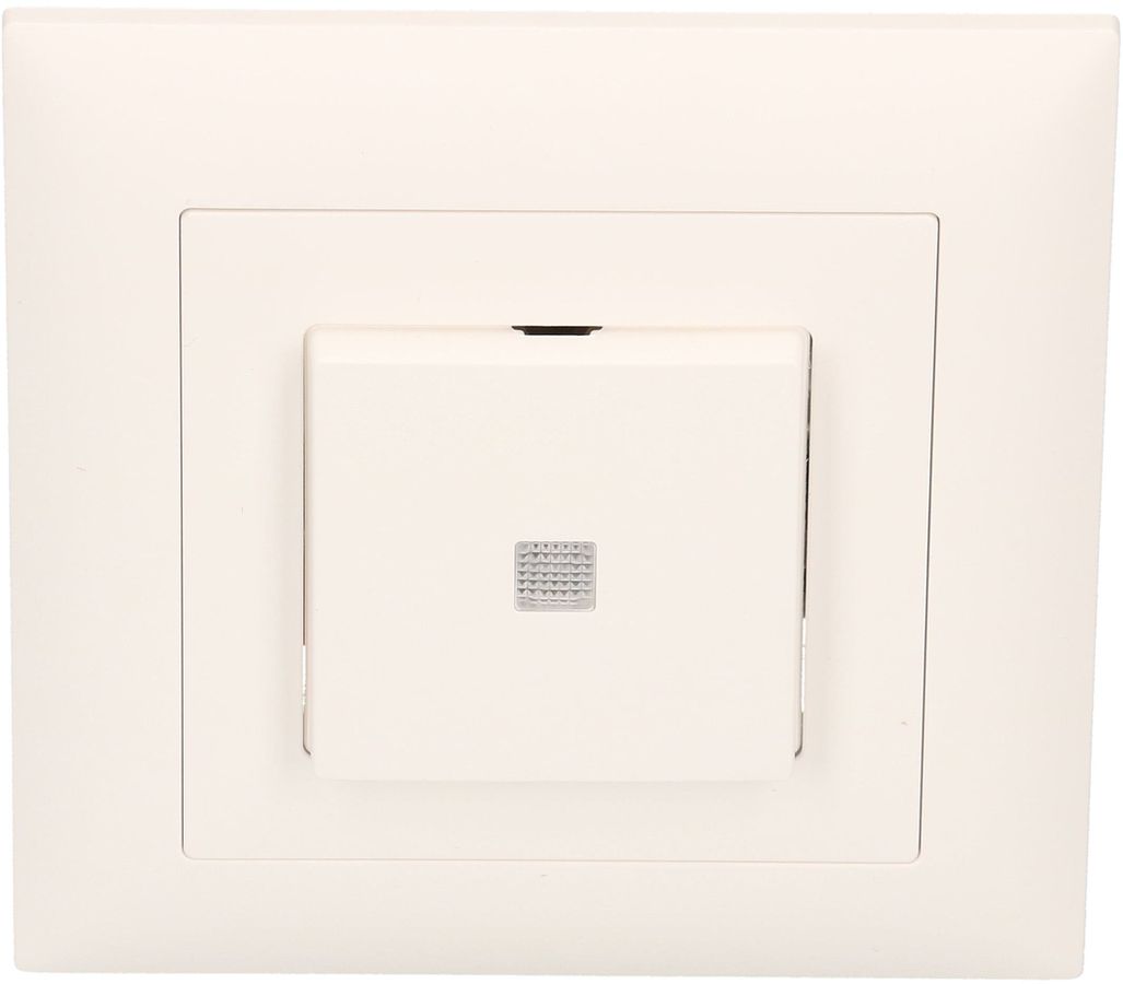 interrupteur à poussoir schéma 3 illuminé jaune ENC EdizioDue bc