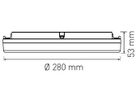 Deckenleuchte FLAT CCT 28 NOT 13/18W 1430/1980lm