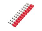 Isolierte Aderendhülse Bandware 1.0mm² x 8mm rot