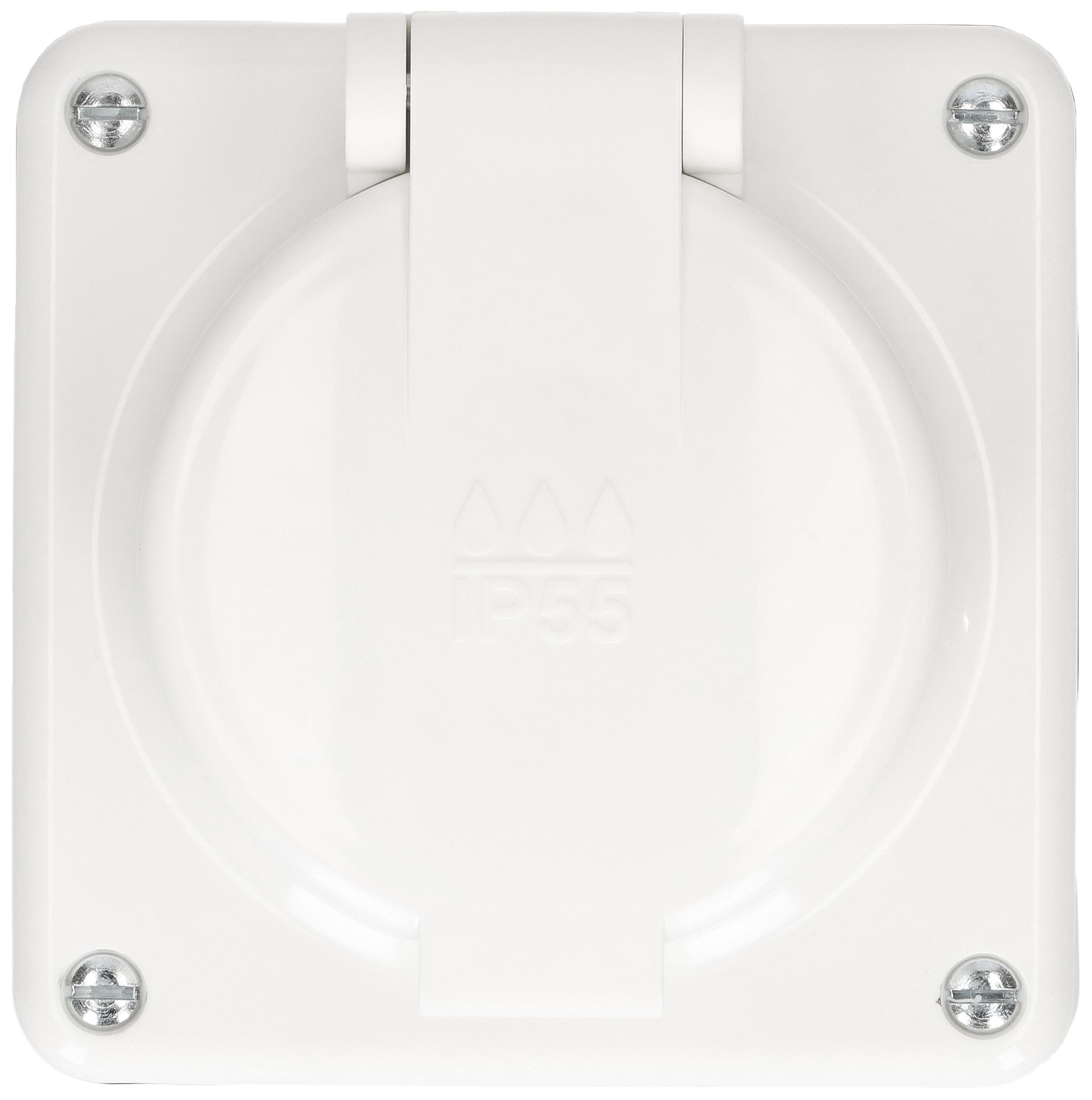 presa 1x tipo 23 dim.1x1 AP Mica Nass IP55 bianco