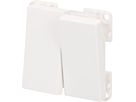 Doppel-Wippschalter Schema 3+3 Apparat + Frontplatte Inprojal ws