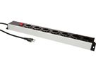 Steckdosenleiste Power Line 7x Typ 23 grau/schwarz Schalter 1.5m