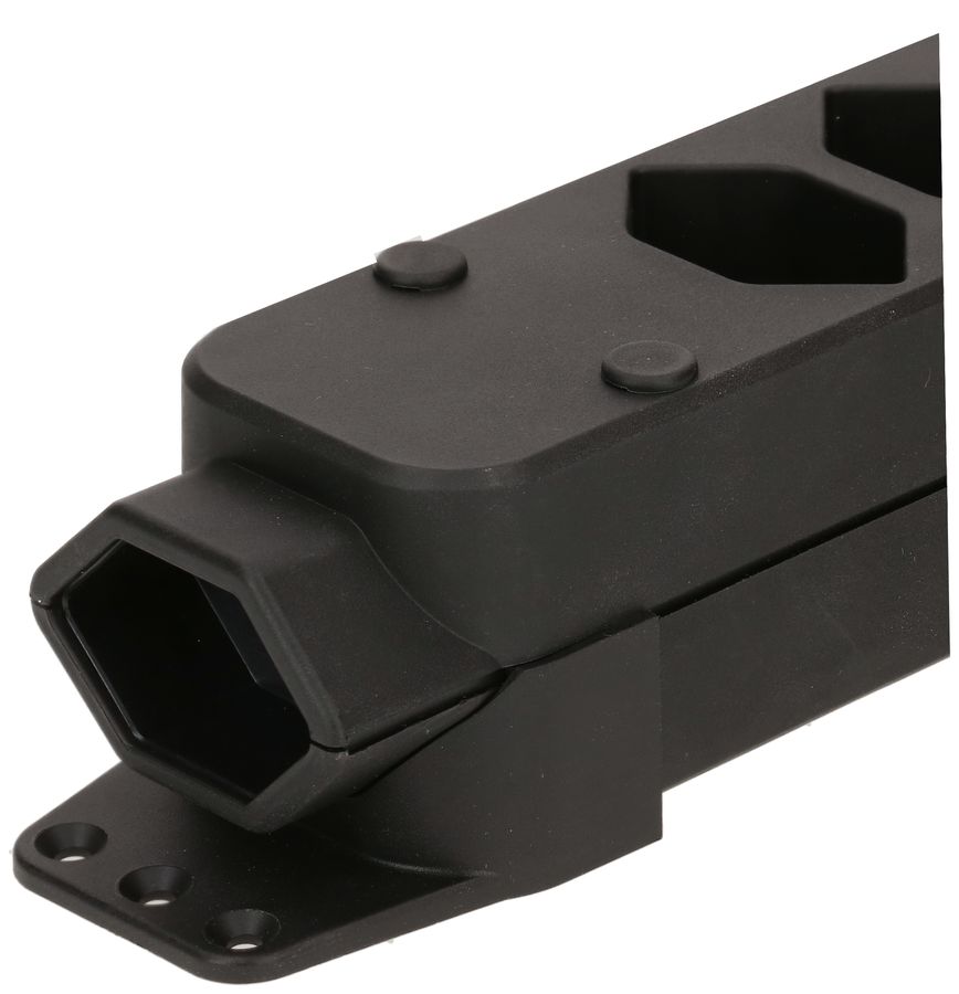 multipresa Swiss Line 5+1x tipo 13 nero 5m