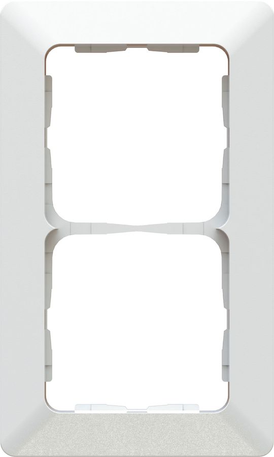 cadre de recouvrement ta.2x1 ENC +profil décoratif priamos blanc