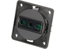 Steckdose 1x Typ L Apparat mit Frontplatte Berker Integro anth.