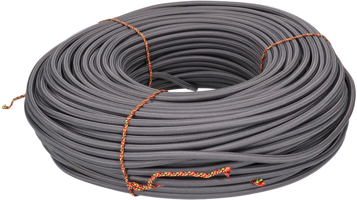 câble textile TD H05VV-F3G1.0, anthracite