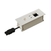 INTRO2.0 bloc multiprise blanc 1x type 13 1x USB-A/C 1x vide