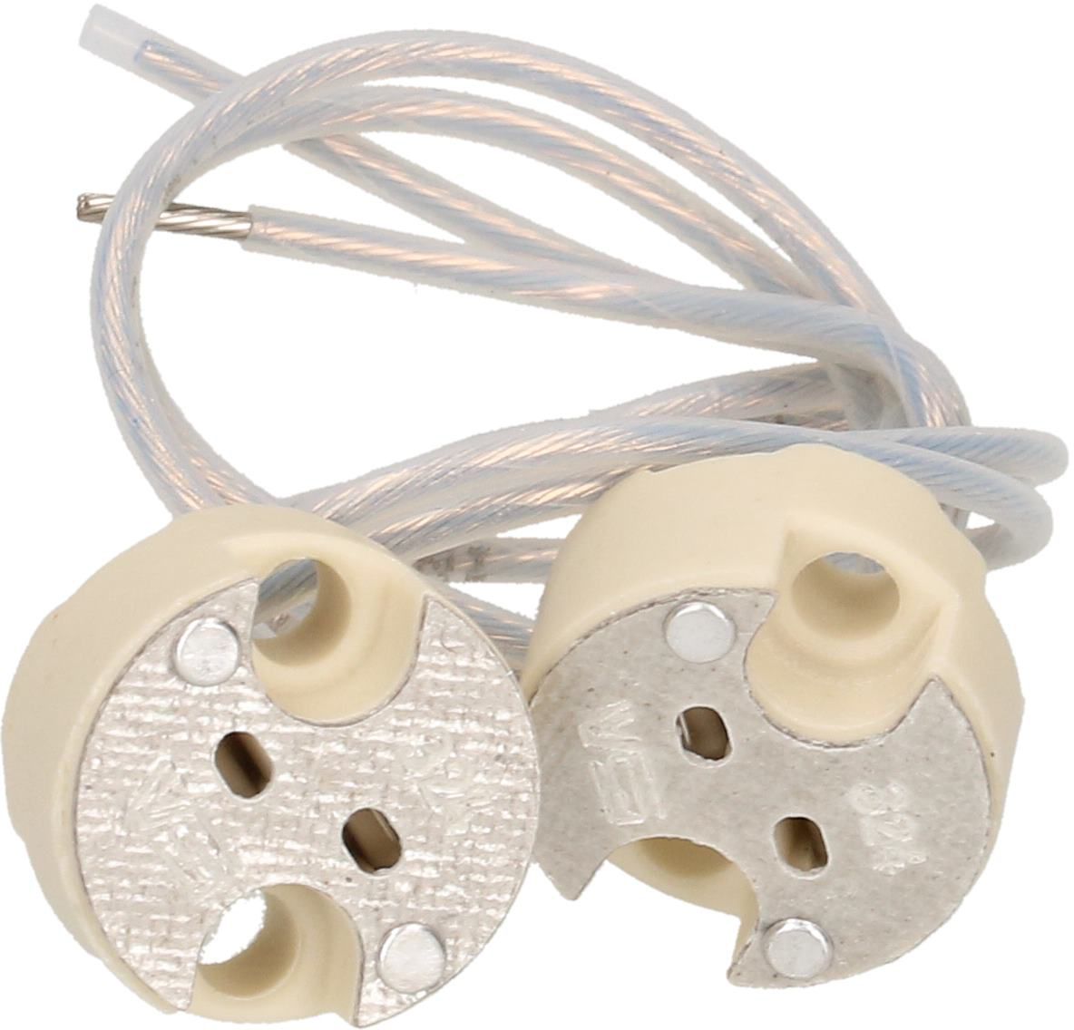 Halogenfassung G4/G5.3/G6.35 PTFE L=140mm