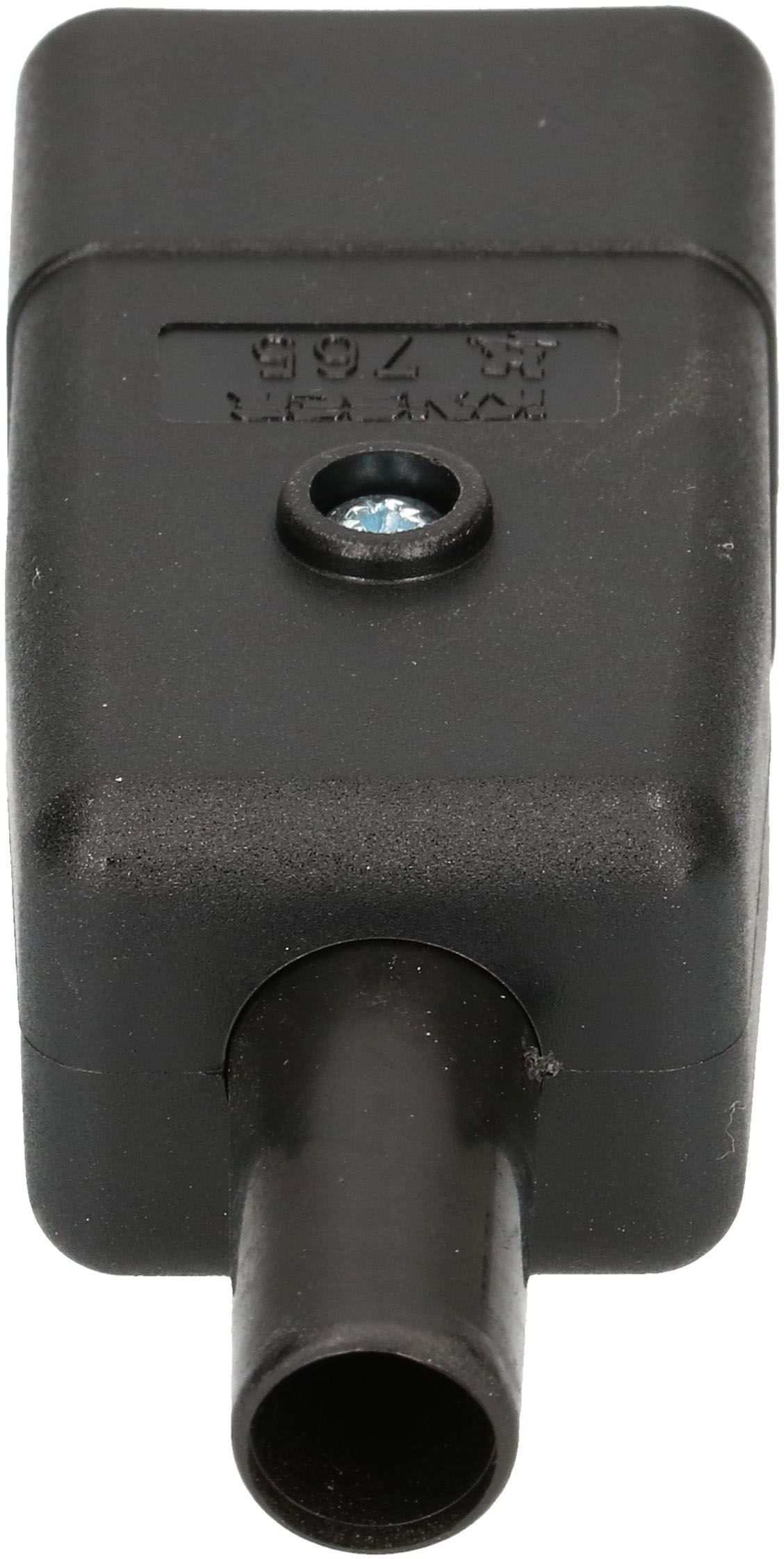 Apparatestecker Typ C20 3-polig schwarz