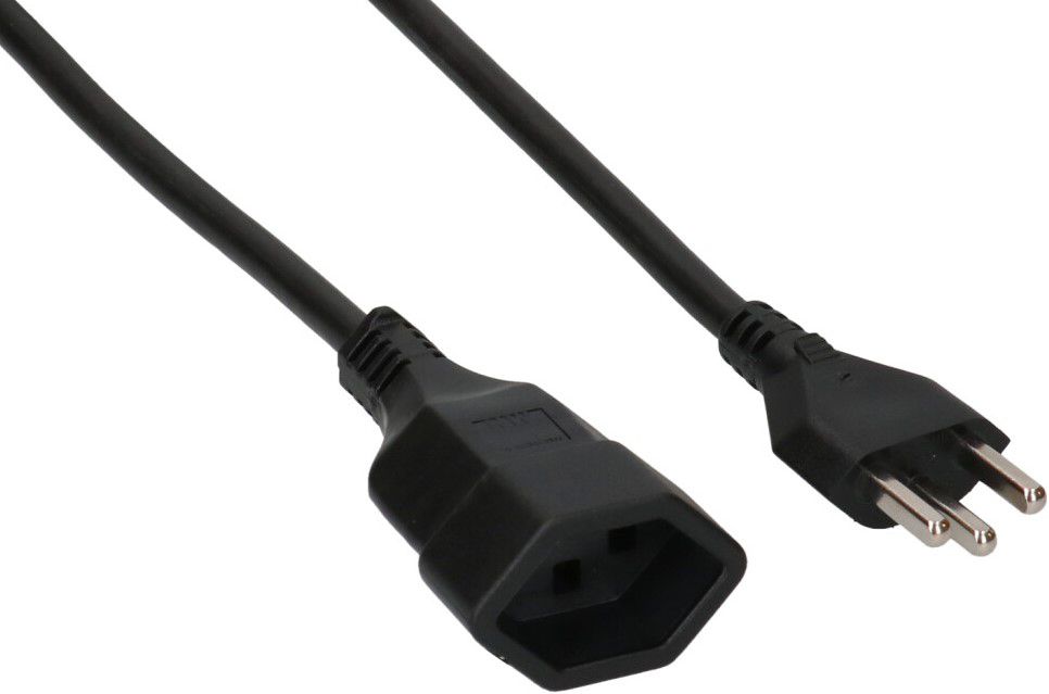 TD-Verlängerung H05VV-F3G1.5 5m schwarz Typ 23 / Typ 23