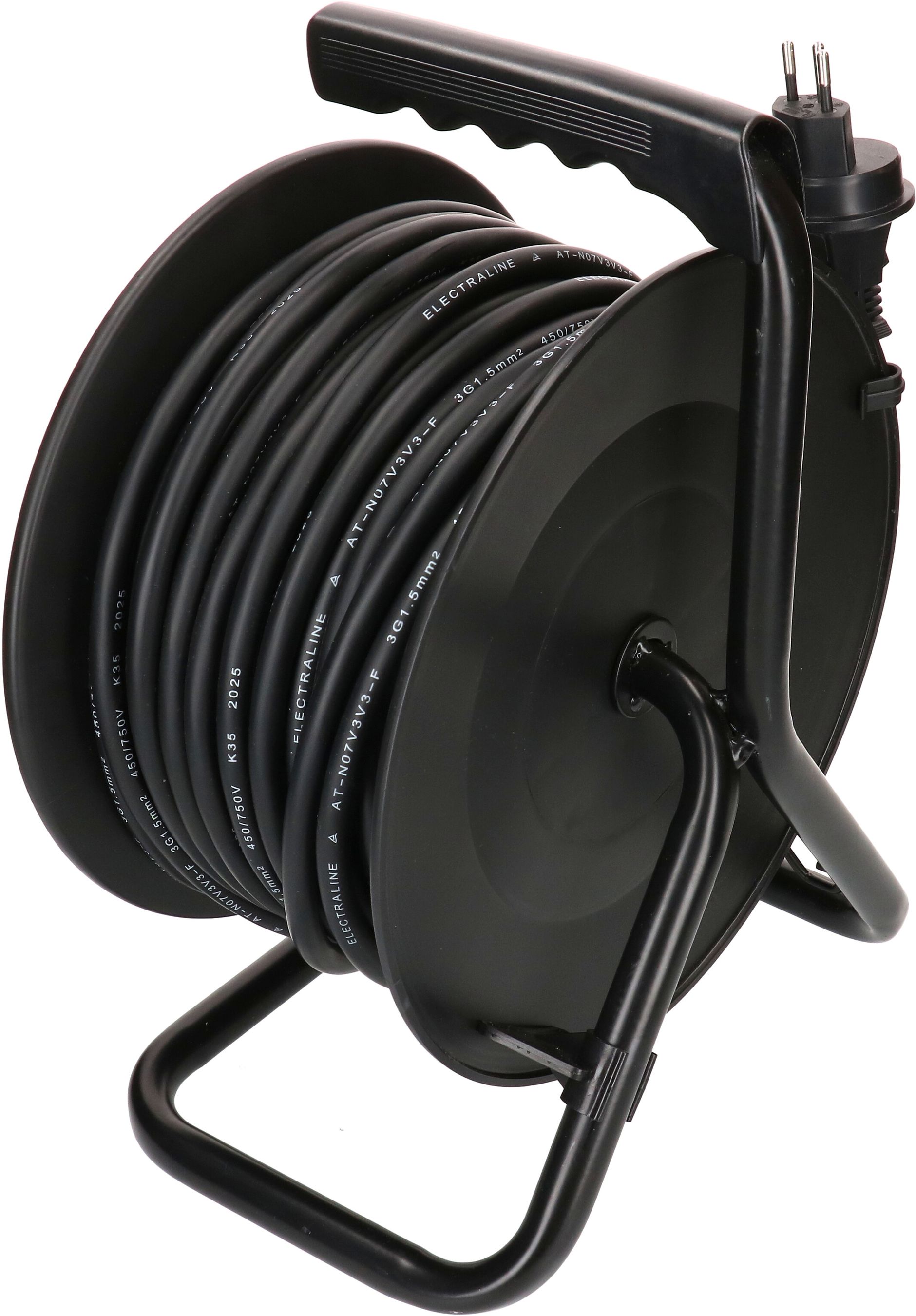 Kabelrolle 3x Typ 13 IP55 33m schwarz