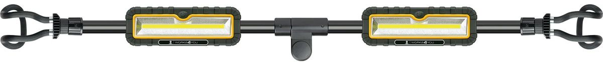 projecteur de travail rechargeable LED 2x 5W pliable noir/jaune