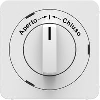 Front plates for turnable switch Aperto --> I <-- Chiuso