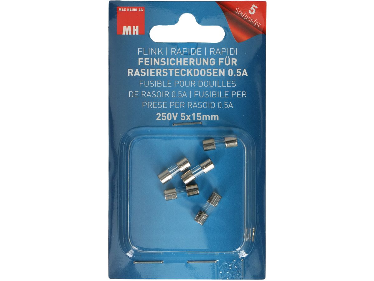 Fuse 5x15mm fast-acting 0.5A / 250V