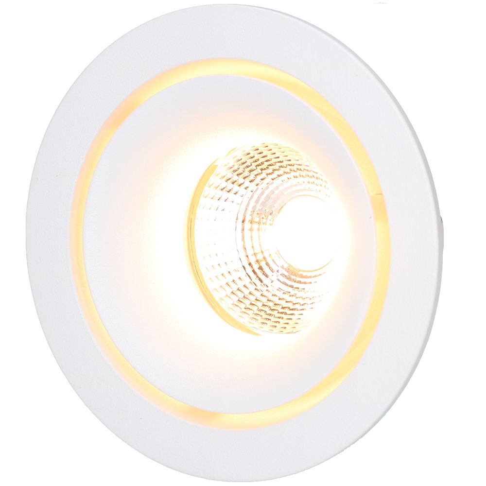LED-Einbauspot MOON weiss 3000K 650lm 36°