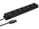 Steckdosenleiste Power Line 6x Typ 13 schwarz/schwarz 3.0m AC 166