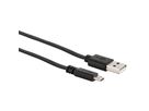 USB-Kabel 0.9m schwarz ausziehbar