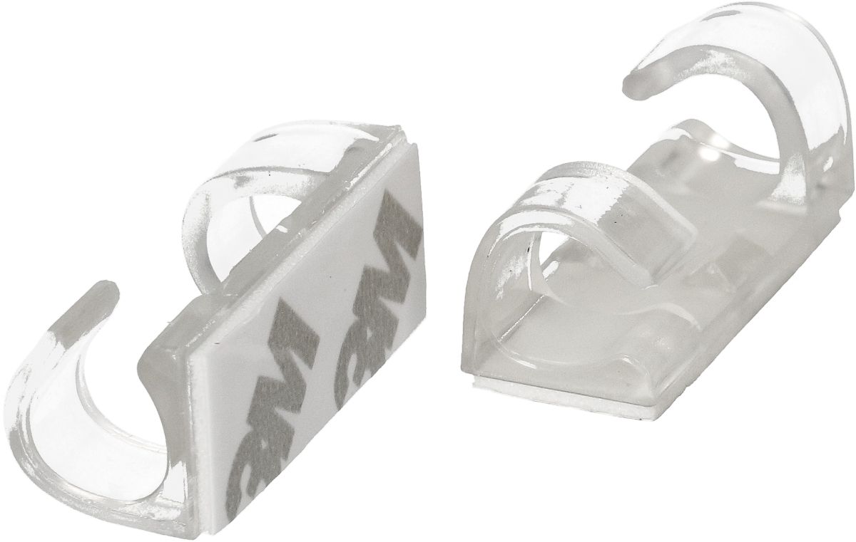 set di clip per cavi 10mm transparente