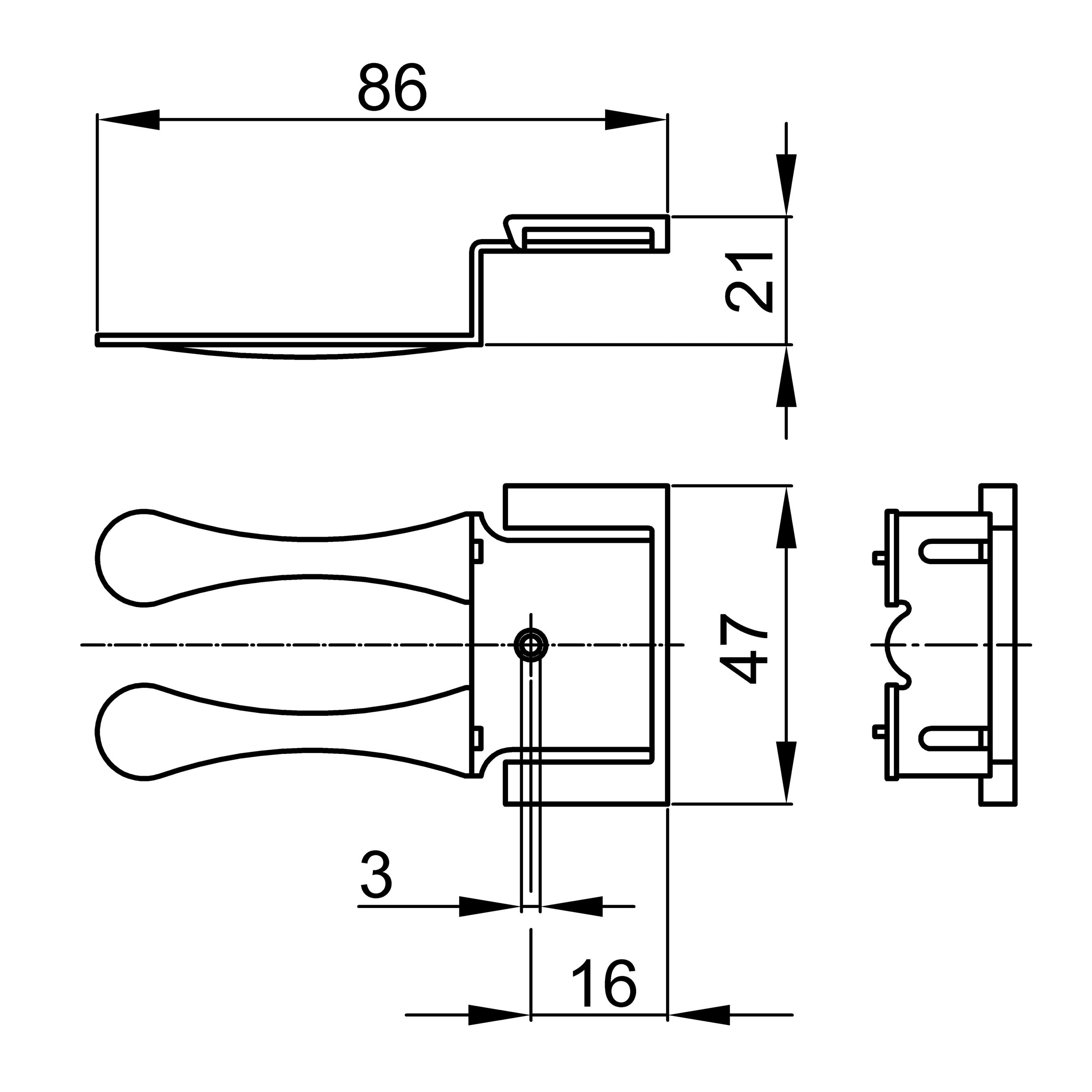 adattatore per uscita a pavimento Easy-Clip-S argento RAL9006