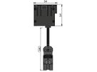 CUBOBOX Steckdoseneinheit sw M 4-fach 1x Typ 13 1x Schuko 2x Leer