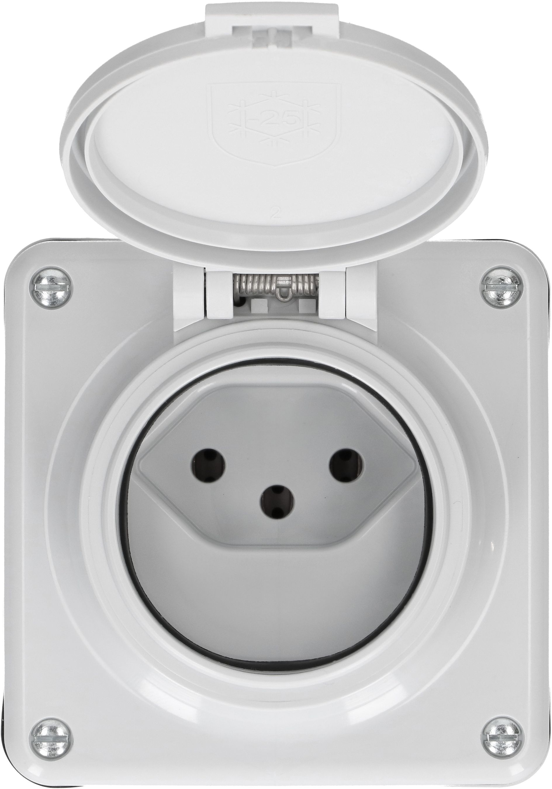 prise 1x type 13 ta.1x1 AP Mica Nass IP55 gris