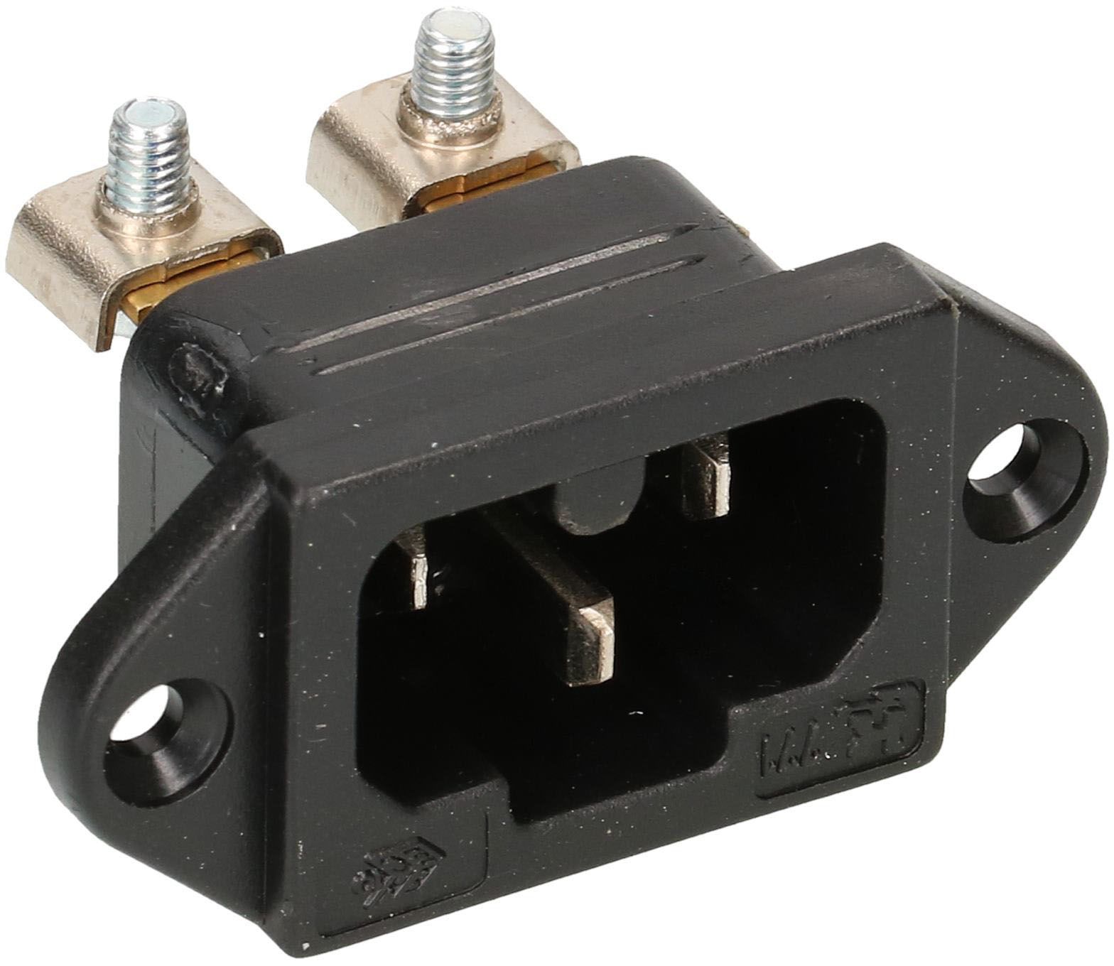 Apparatestecker Typ C16A 3-polig schwarz