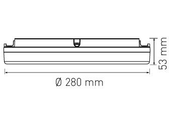 Deckenleuchte FLAT CCT 28 NOT 13/18W 1430/1980lm