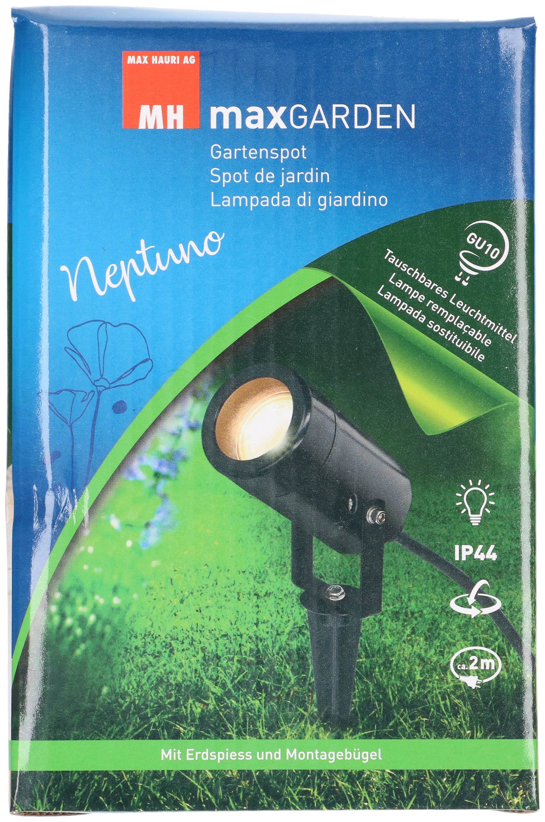 Gartenspot Neptuno/ Kunststoff sw / GU10 Fassung / Typ 11 IP55