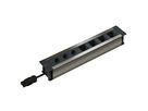 INTRO2.0 bloc multiprise anodisé 3x type 13 4x module vide