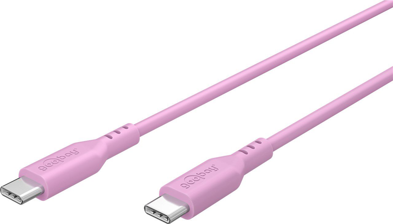 Ladekabel USB-C Silikon 1.5m pink