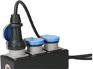 Einbausteckdose 1x Typ 13 L+N+PE Max Hauri IP55 lichtgrau/blau