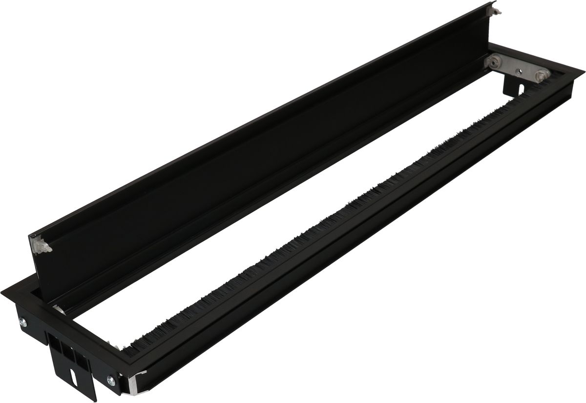 Duo plus Cover Einbaurahmen lang schwarz inkl. Befestigung