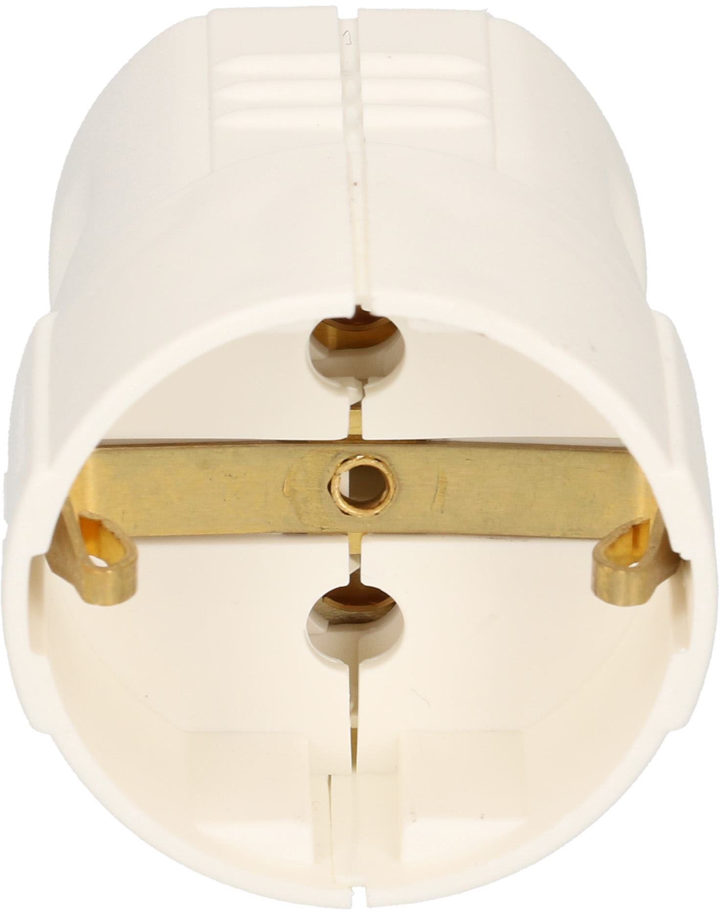 Kupplung Schuko weiss