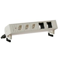 SUPRA bloc multiprise blanc 3x type 13 2x module vide