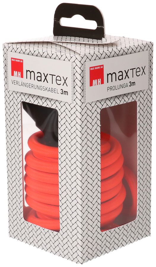 Prolunga tessile H05VV-F3G1.0 3m arancio fluo. tipo 12 / tipo 13