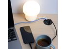 passe-câble avec USB-A et USB-C Charger noir