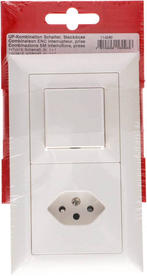 Kombination Schema 3 / Typ 13 Gr.2x1 UP EdizioDue weiss