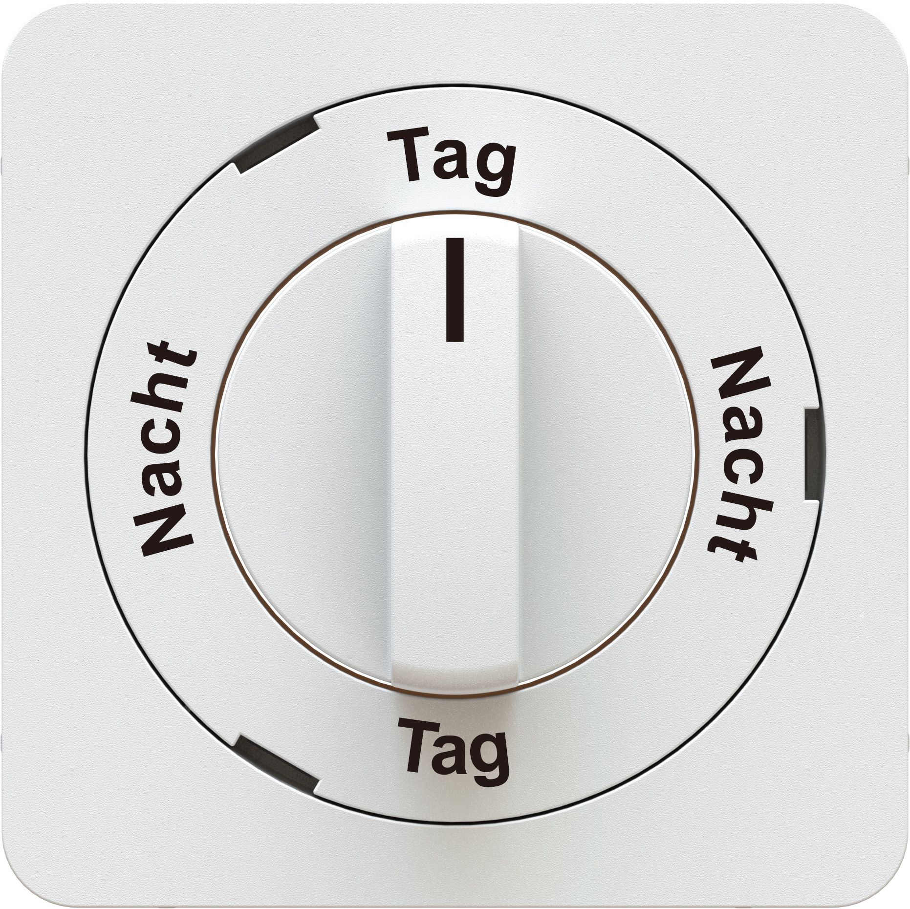 Front plates for turnable switch Nacht-Tag-Nacht-Tag white