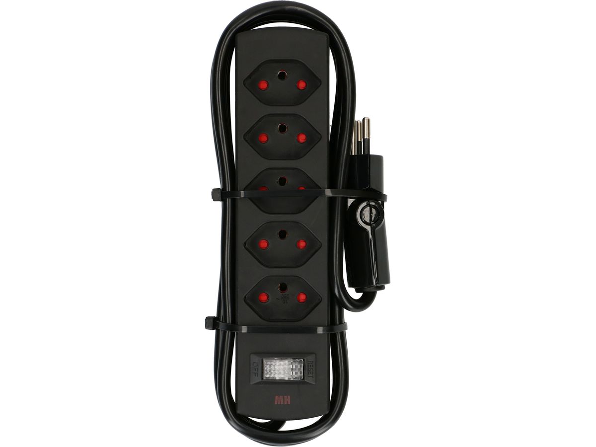 Multiple sockets Safety Line 5x type 13