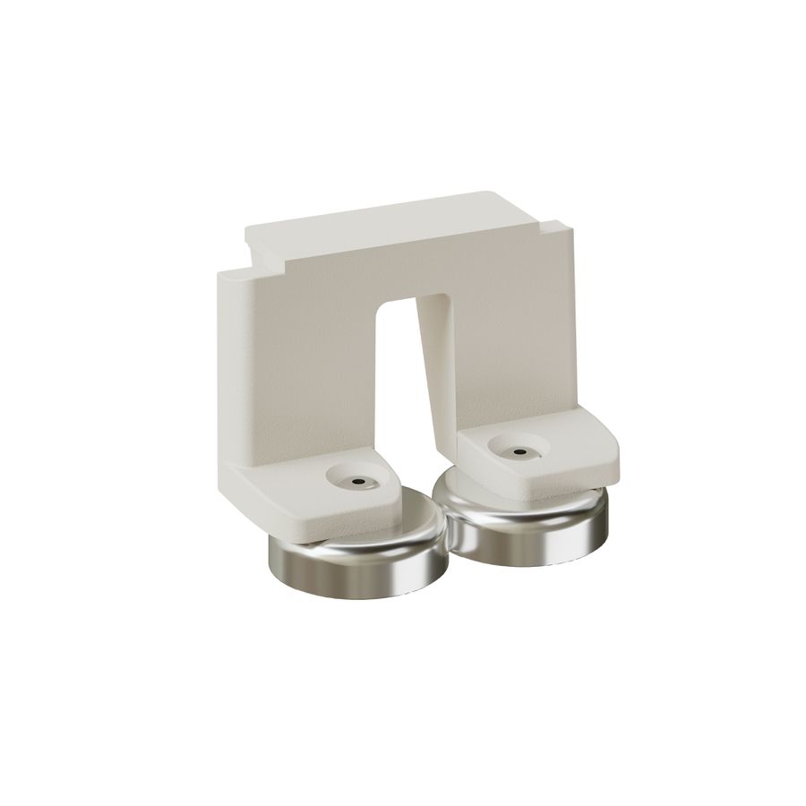 CUBO Befestigungsset erhöht weiss mit Magnet / 2 Stück