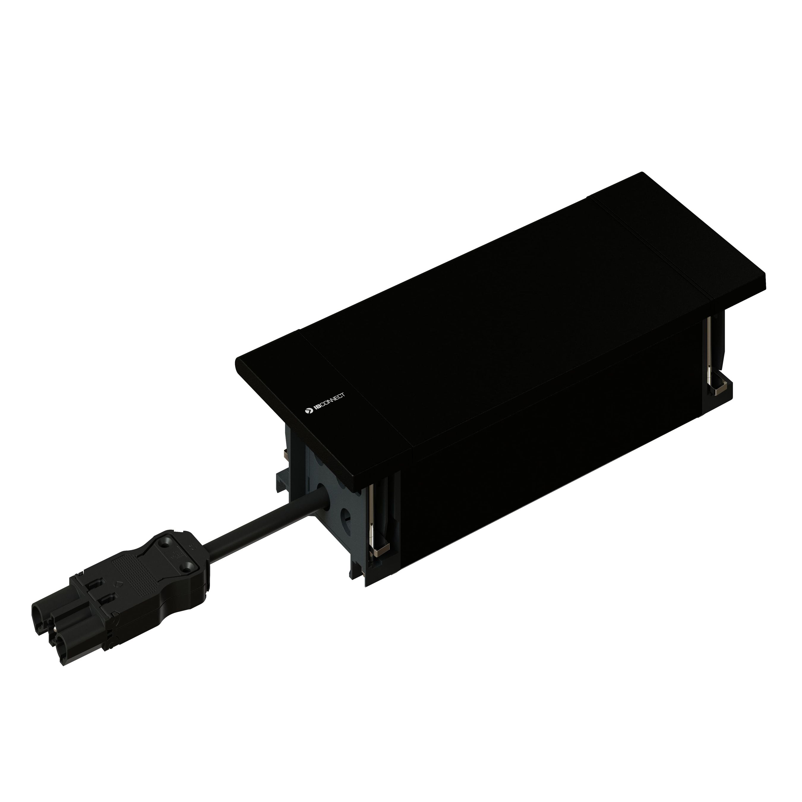 NEXO Steckdoseneinheit schwarz 2x Typ 13 1x USB-C/C