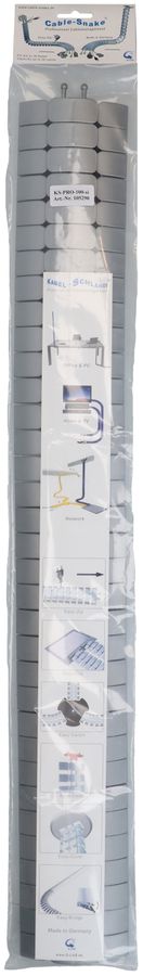 Kabelschlange Pro 90 1.00m silber RAL9006