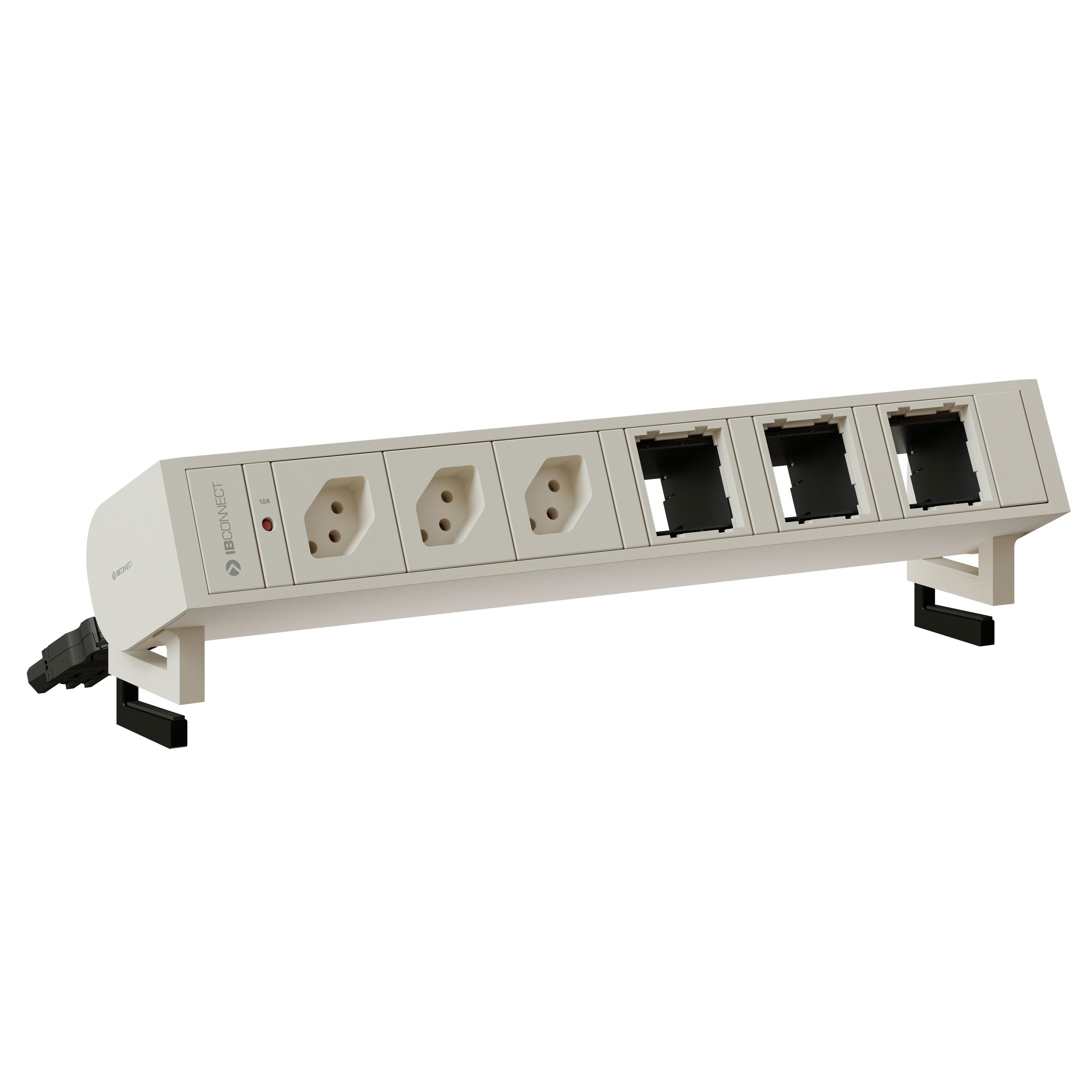 SUPRA presa multipla bianco 3x tipo 13 3x modulo vuoto