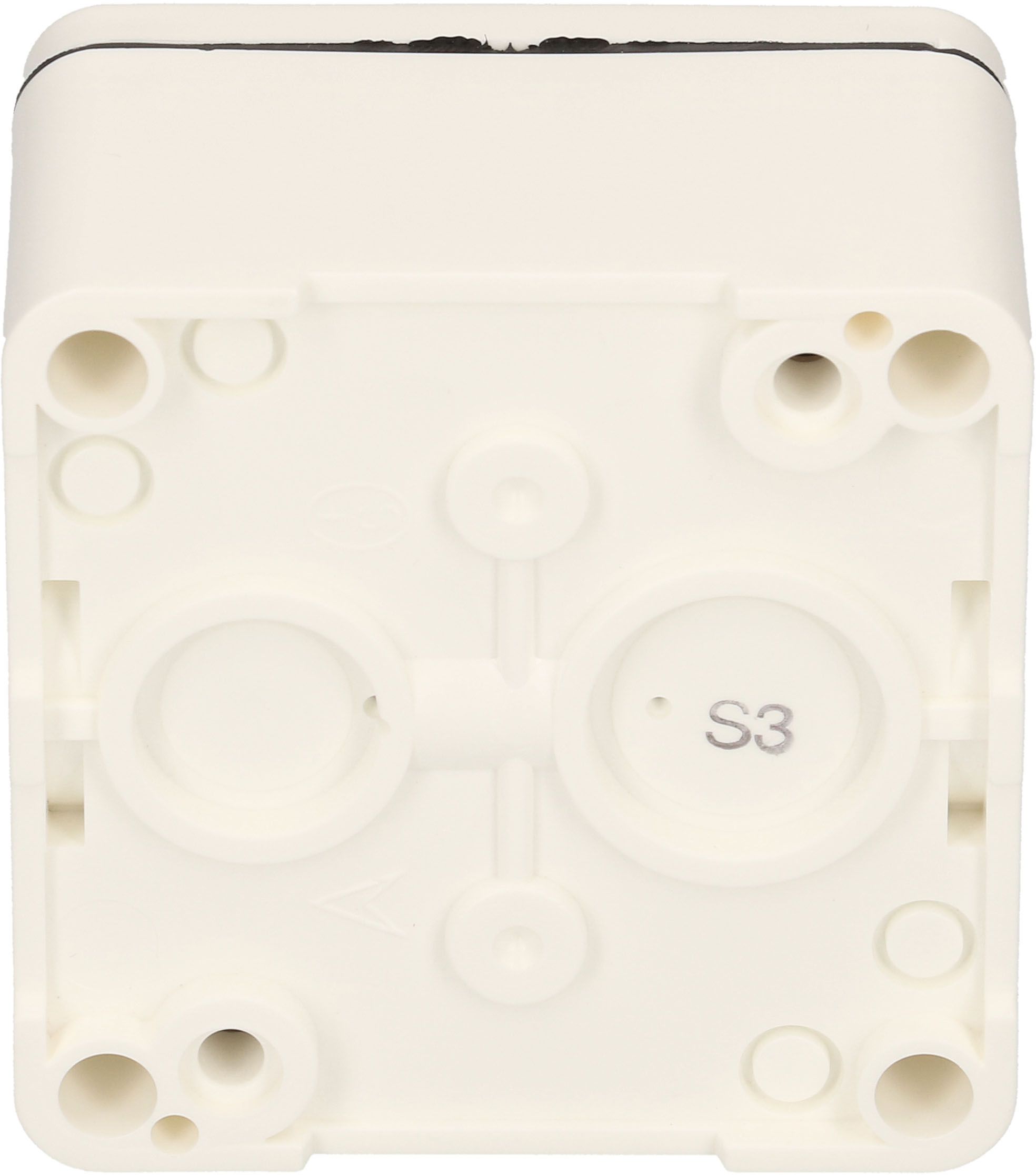 interrupteur à poussoir schéma 3 AP mouillé blanc