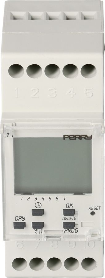 DIN-Schaltuhr Perry Digitale Wochenschaltuhr