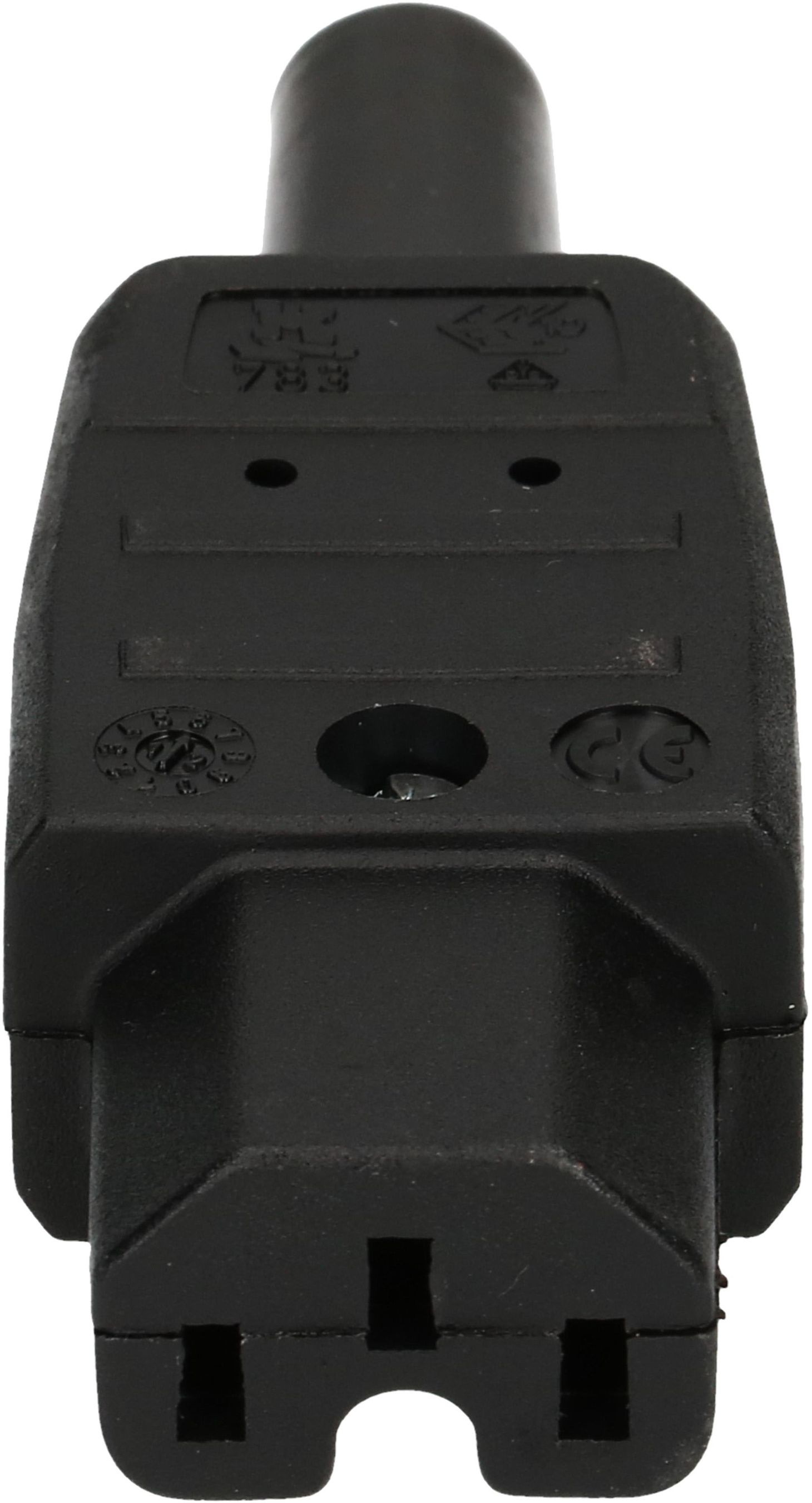 prise de connecteur type C15 3 pôles noir